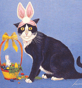 Résultat de recherche d'images pour "gifs chat de paques"