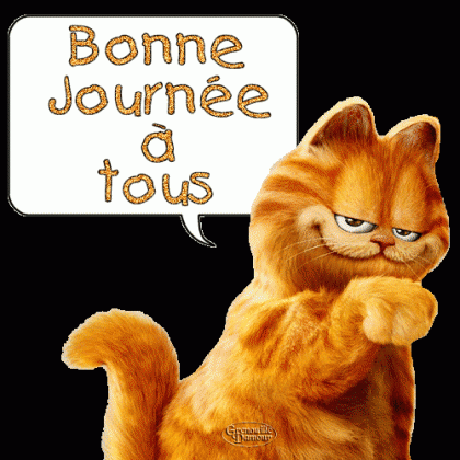 Garfield bonne journée